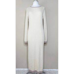 AYNI SWEATER RIBBED LONG SLEEVES DRESS